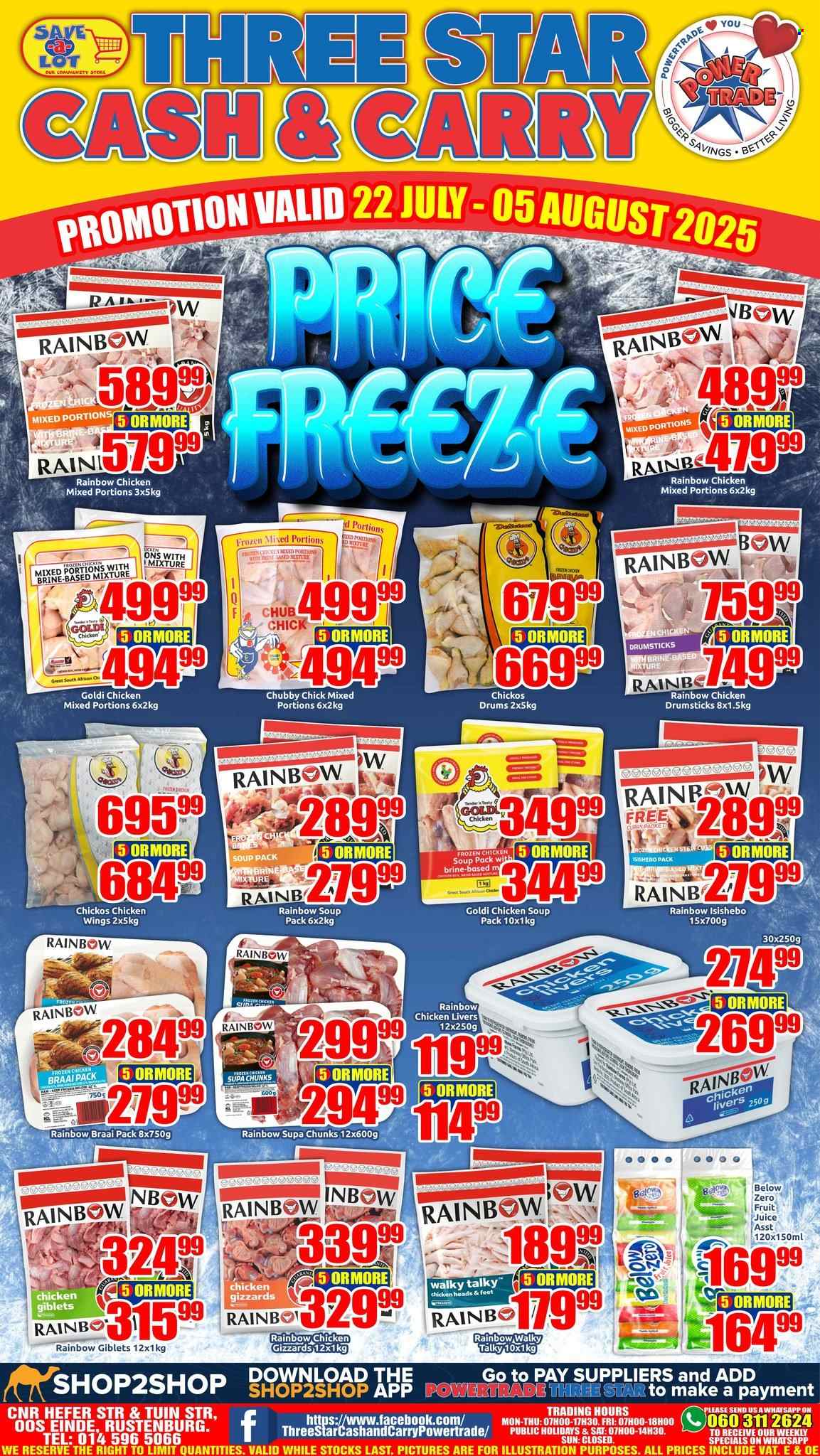 Three Star Cash and Carry specials - 22/07/2025 - 05/08/2025. Page 1