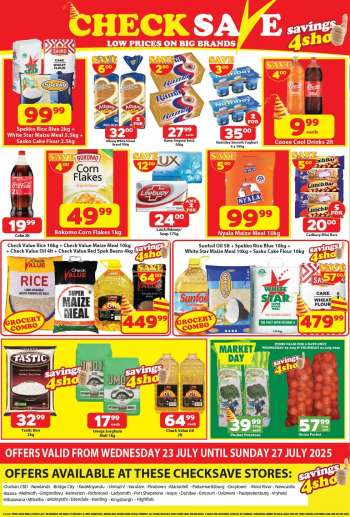 Check Save catalogue  - 23/07/2025 - 27/07/2025.