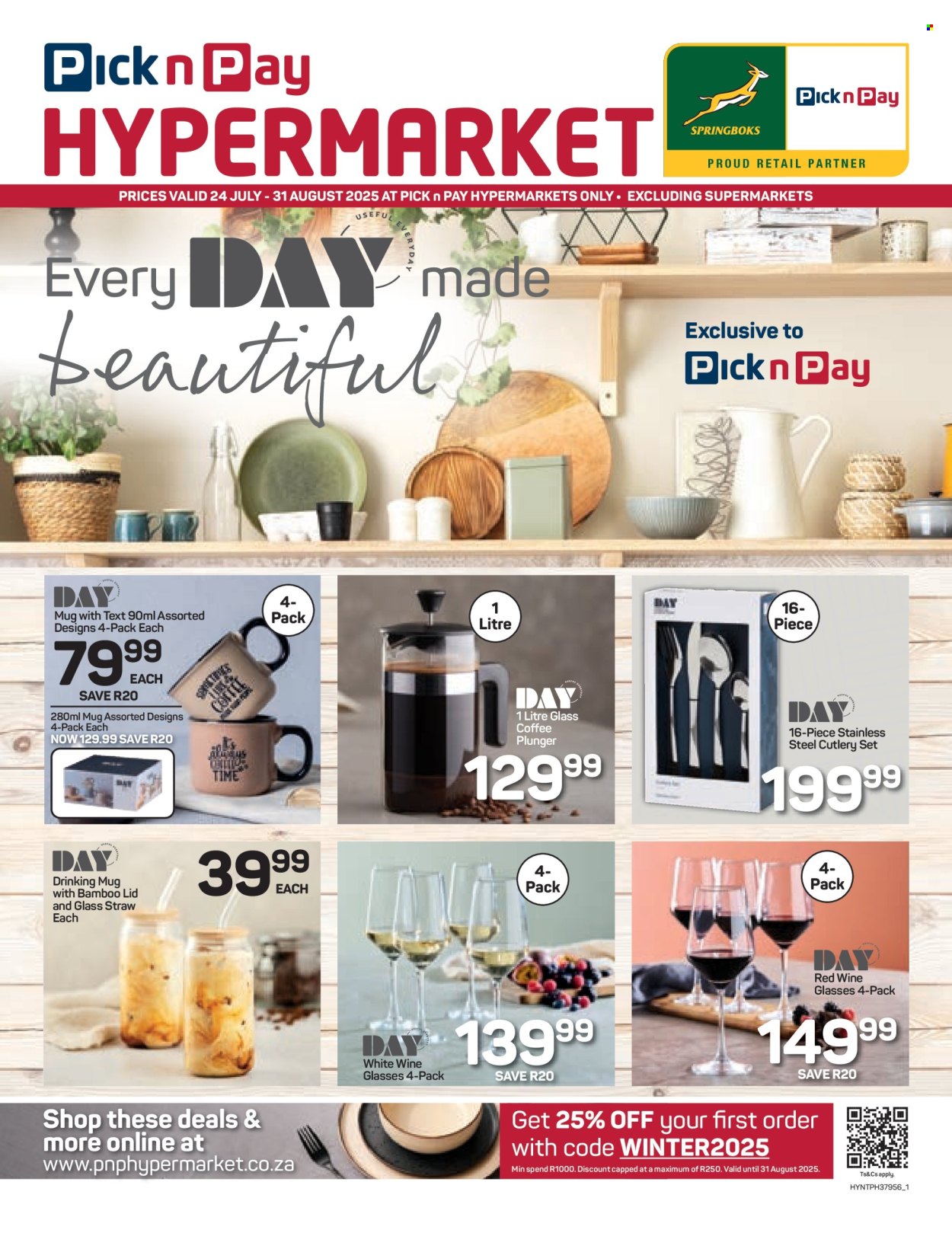 Pick n Pay Hypermarket specials - 24/07/2025 - 31/08/2025. Page 1