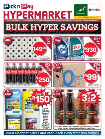 Pick n Pay Hypermarket catalogue  - 24/07/2025 - 10/08/2025.