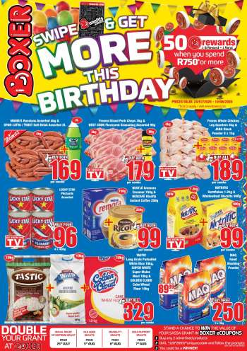 Boxer catalogue  - 24/07/2025 - 10/08/2025.