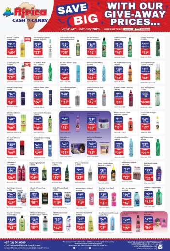 Africa Cash & Carry catalogue  - 24/07/2025 - 30/07/2025.