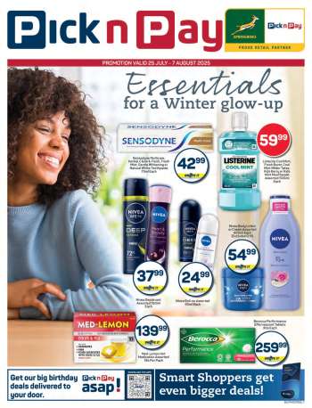 Pick n Pay catalogue  - 25/07/2025 - 07/08/2025.