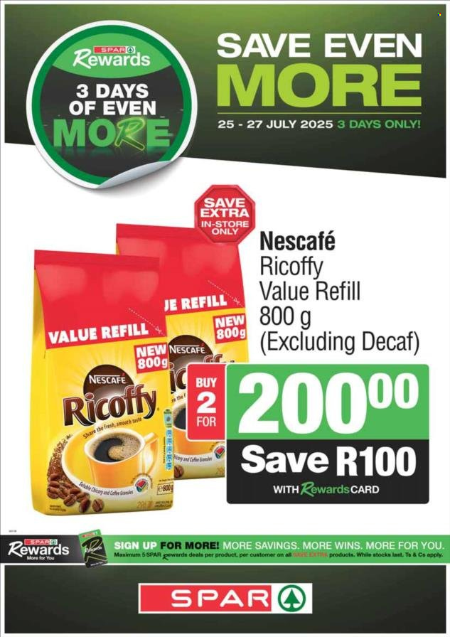 SPAR specials - 25/07/2025 - 27/07/2025. Page 1