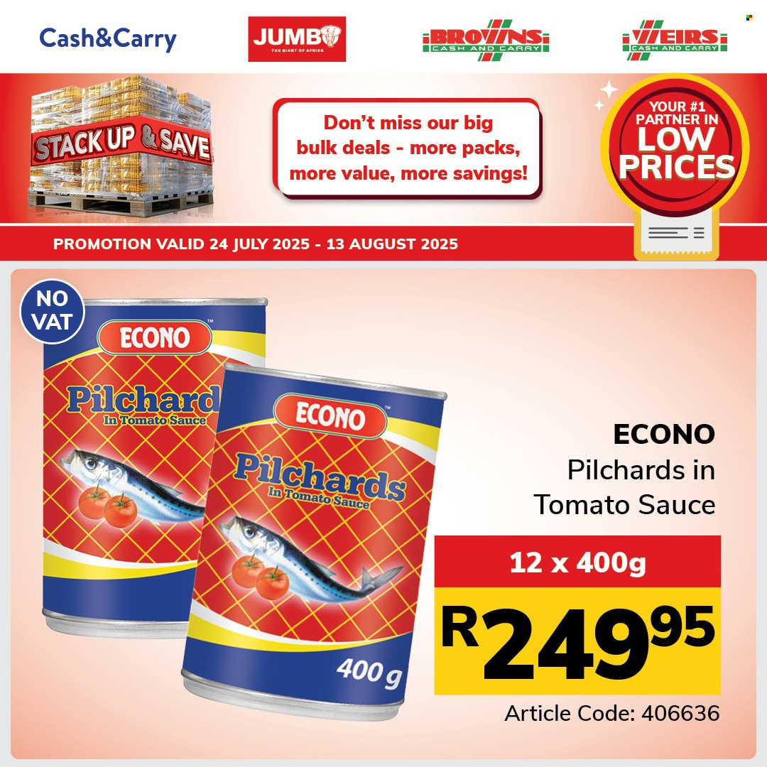 Jumbo Cash & Carry specials - 24/07/2025 - 13/08/2025. Page 37
