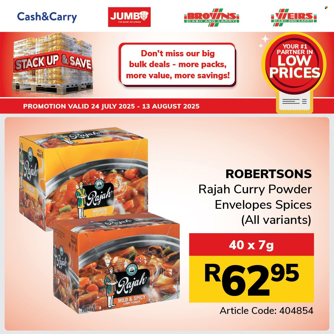 Jumbo Cash & Carry specials - 24/07/2025 - 13/08/2025. Page 40