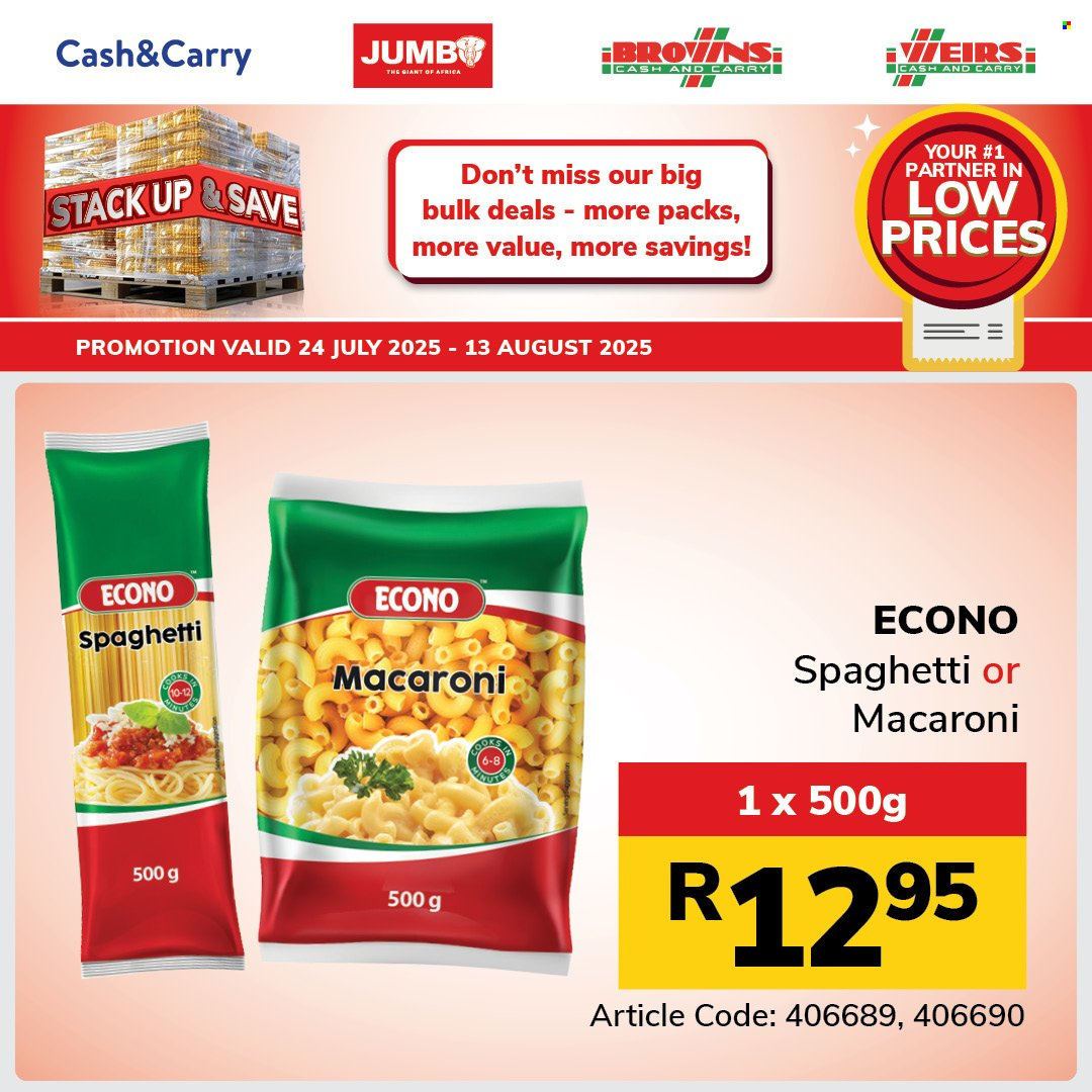 Jumbo Cash & Carry specials - 24/07/2025 - 13/08/2025. Page 38
