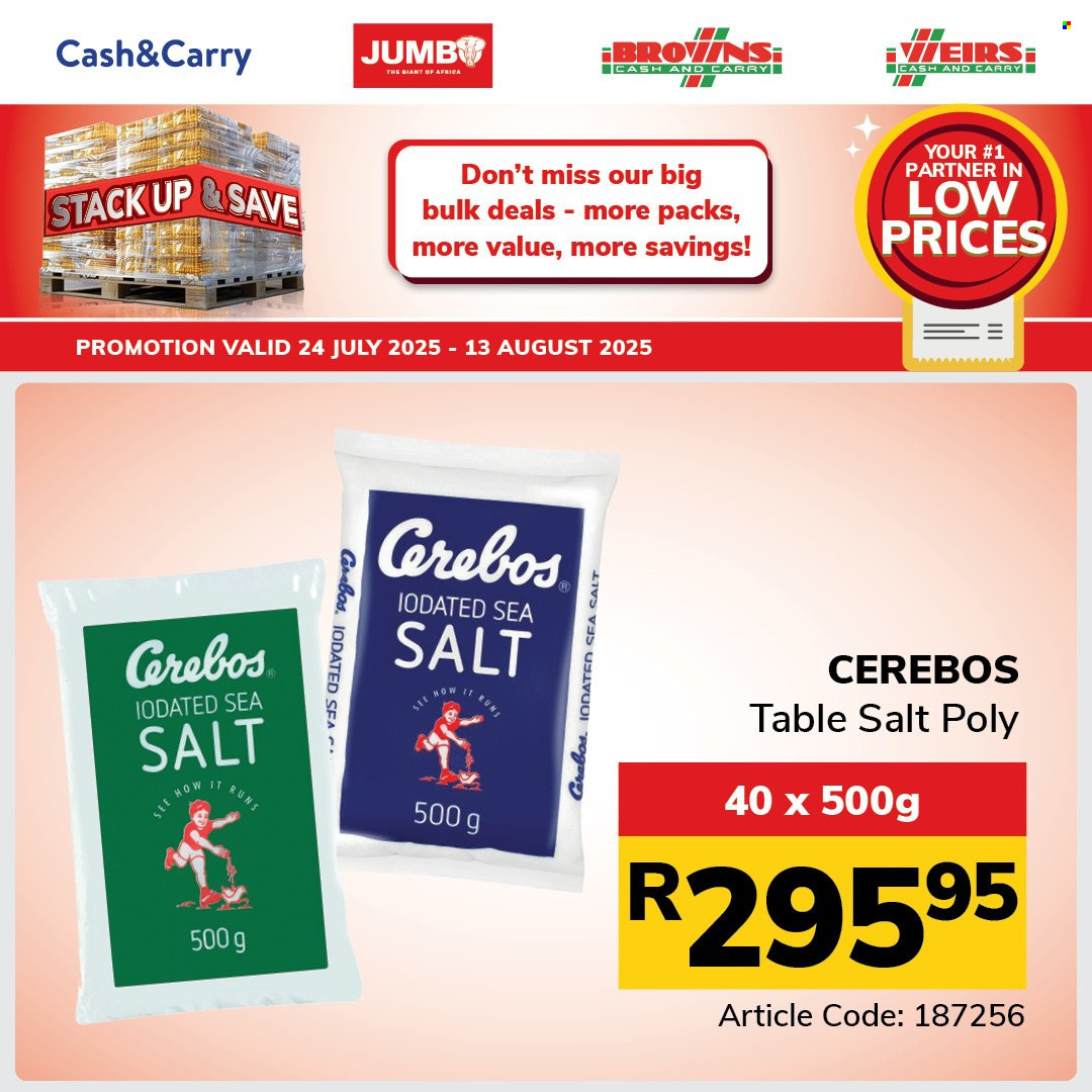 Jumbo Cash & Carry specials - 24/07/2025 - 13/08/2025. Page 41