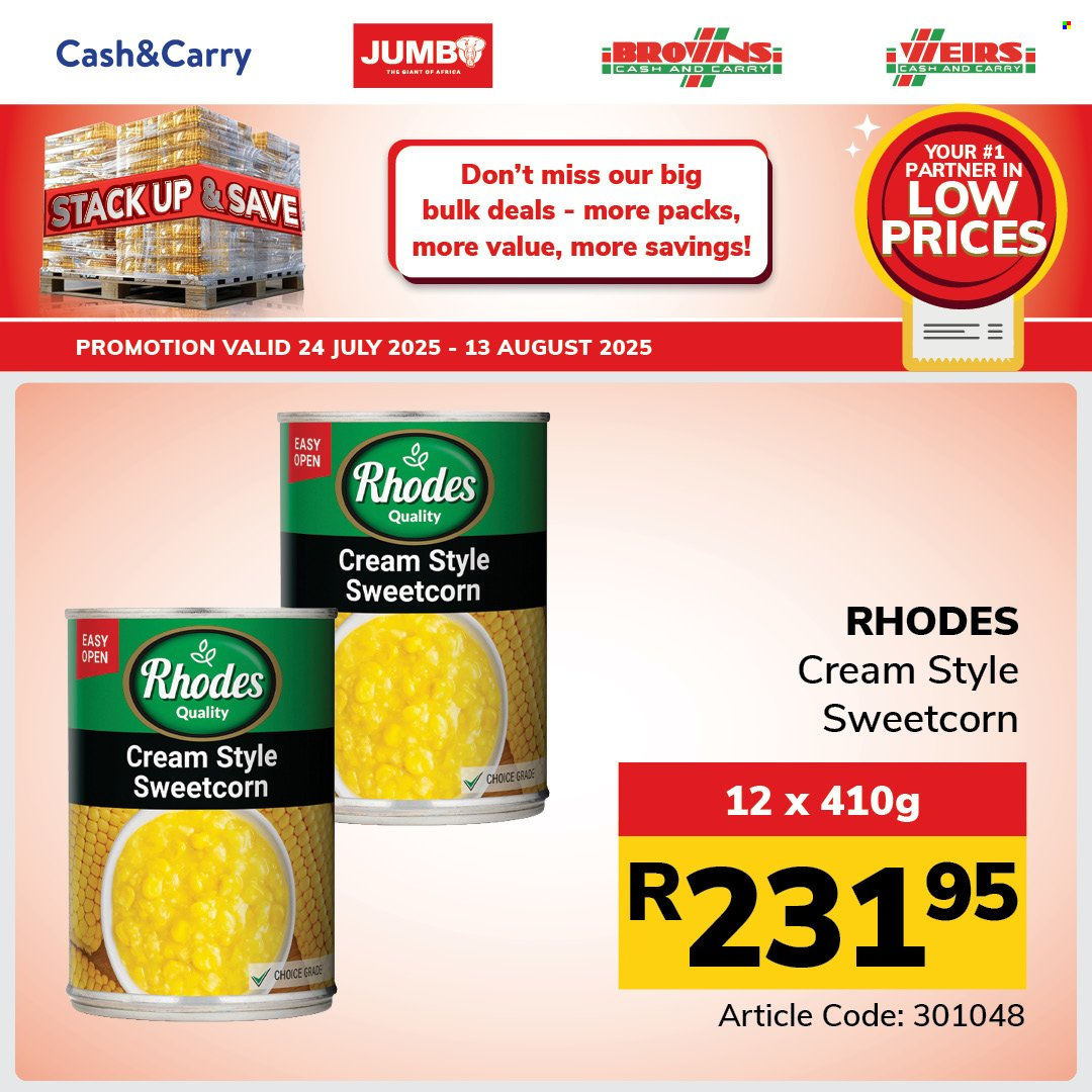 Jumbo Cash & Carry specials - 24/07/2025 - 13/08/2025. Page 44