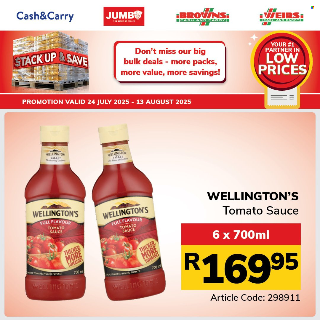 Jumbo Cash & Carry specials - 24/07/2025 - 13/08/2025. Page 47
