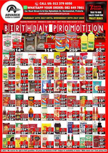 Advance Cash & Carry catalogue  - 24/07/2025 - 30/07/2025.