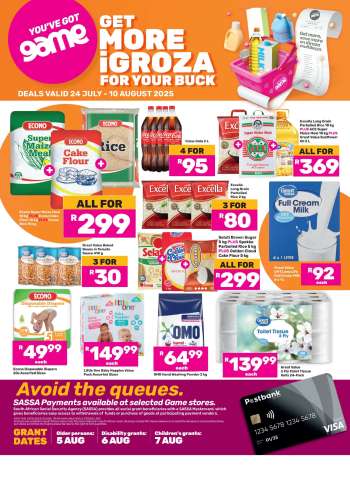 Game catalogue  - 24/07/2025 - 10/08/2025.