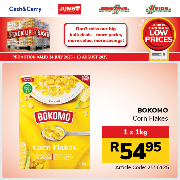 Jumbo Cash & Carry specials - 24/07/2025 - 13/08/2025. Page 52