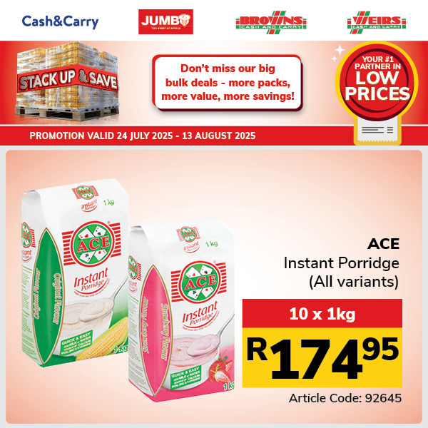 Jumbo Cash & Carry specials - 24/07/2025 - 13/08/2025. Page 53