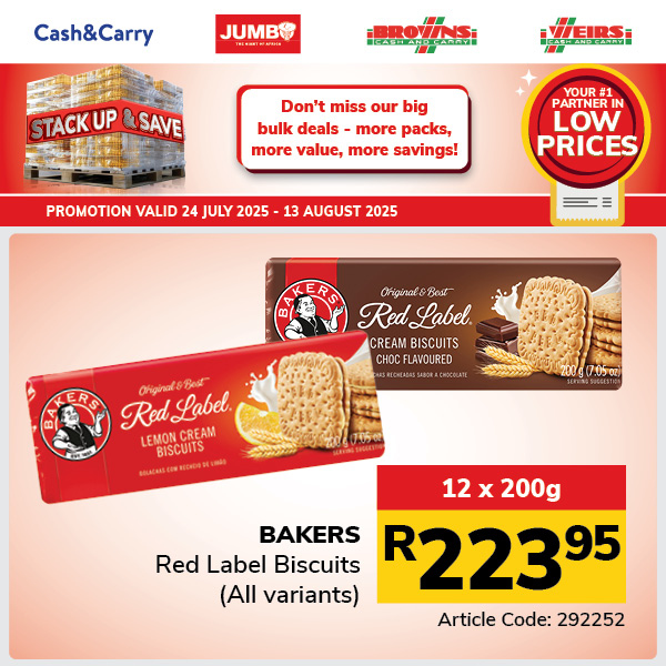 Jumbo Cash & Carry specials - 24/07/2025 - 13/08/2025. Page 56