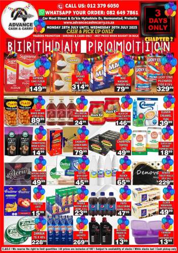 Advance Cash & Carry catalogue  - 28/07/2025 - 30/07/2025.