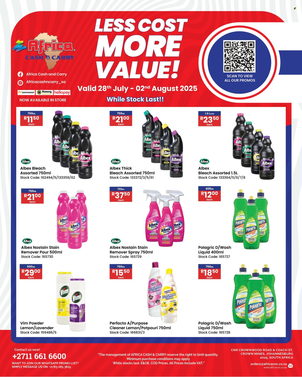 Africa Cash & Carry specials - 28/07/2025 - 02/08/2025. Page 1