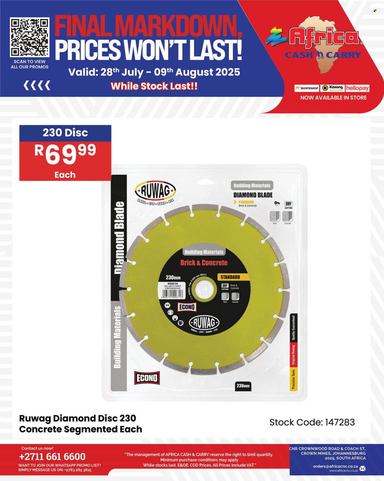 Africa Cash & Carry specials - 28/07/2025 - 09/08/2025. Page 2