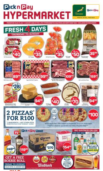 Pick n Pay Hypermarket catalogue  - 31/07/2025 - 03/08/2025.