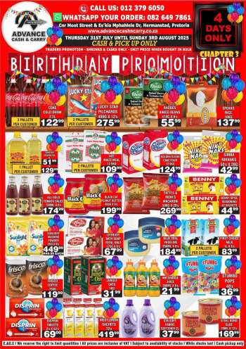Advance Cash & Carry catalogue  - 31/07/2025 - 03/08/2025.
