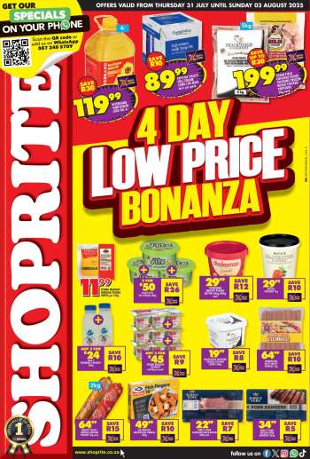 Shoprite catalogue  - 31/07/2025 - 03/08/2025.
