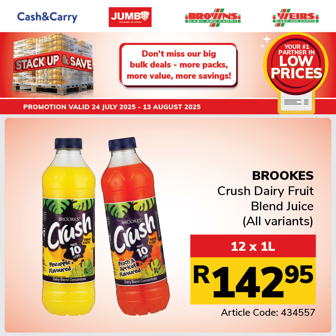 Jumbo Cash & Carry specials - 24/07/2025 - 13/08/2025. Page 25