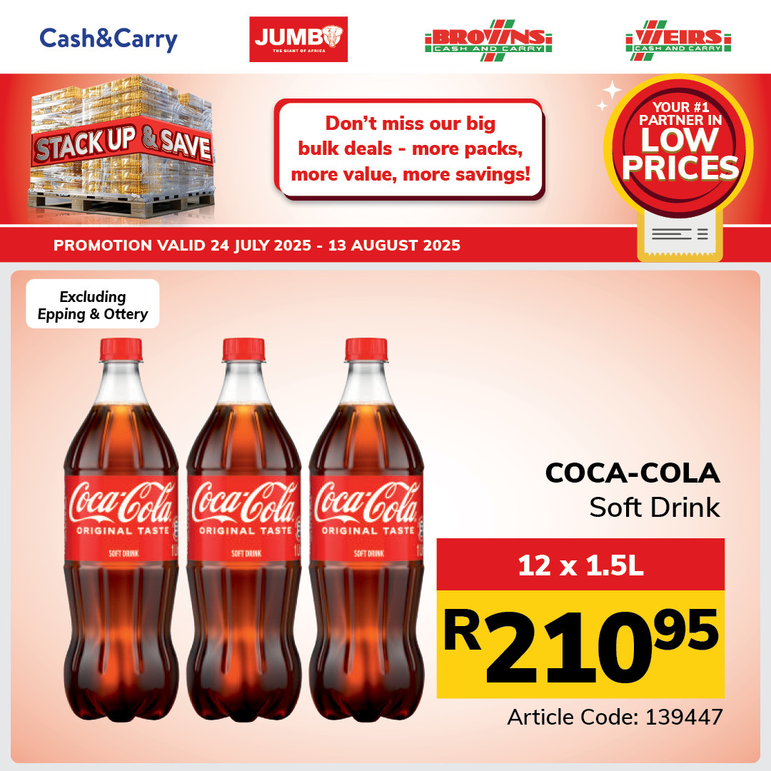 Jumbo Cash & Carry specials - 24/07/2025 - 13/08/2025. Page 34