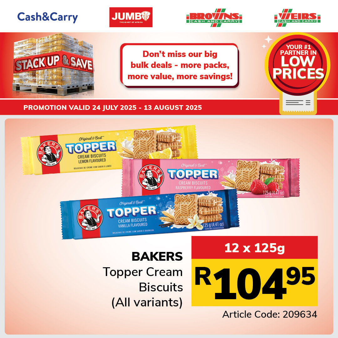 Jumbo Cash & Carry specials - 24/07/2025 - 13/08/2025. Page 35