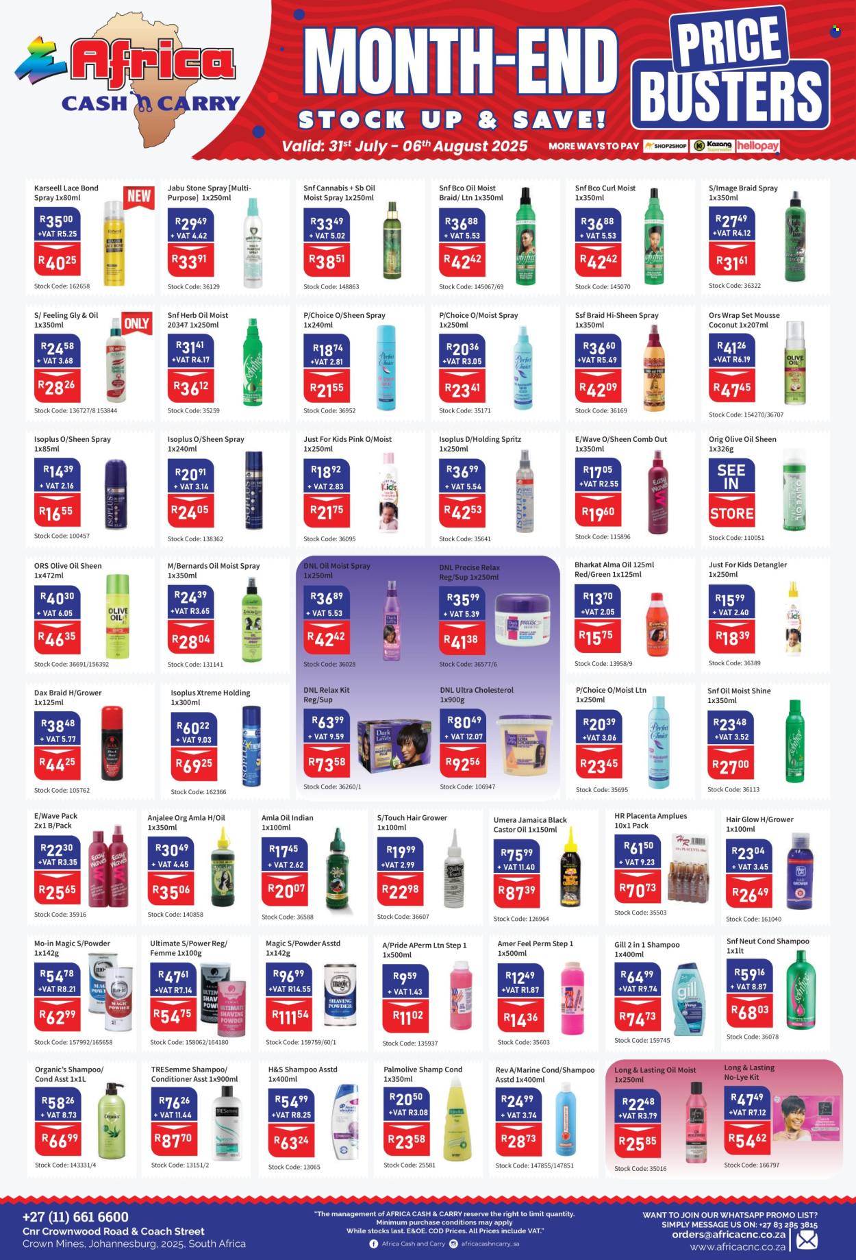 Africa Cash & Carry specials - 31/07/2025 - 06/08/2025. Page 1