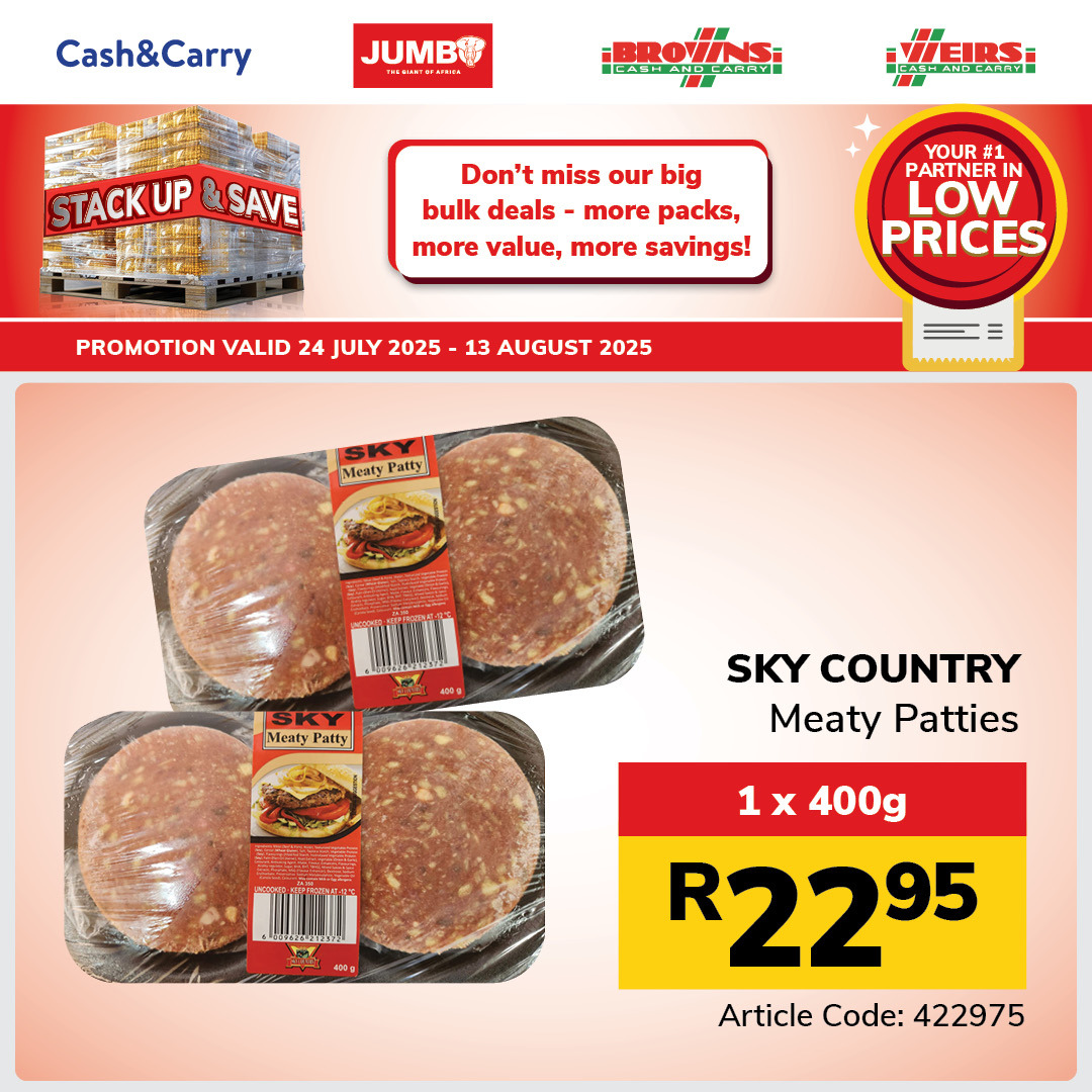 Jumbo Cash & Carry specials - 24/07/2025 - 13/08/2025. Page 19