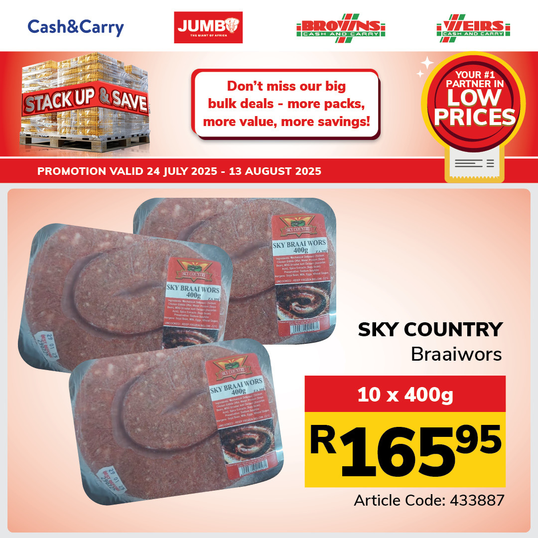 Jumbo Cash & Carry specials - 24/07/2025 - 13/08/2025. Page 22