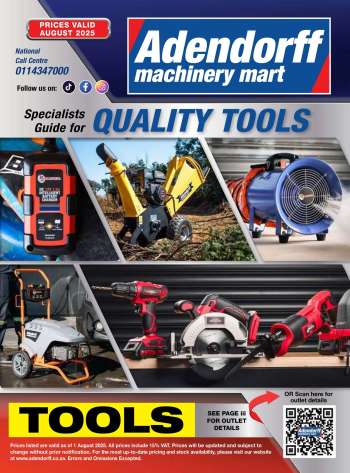 Adendorff Machinery Mart catalogue  - 01/08/2025 - 31/08/2025.