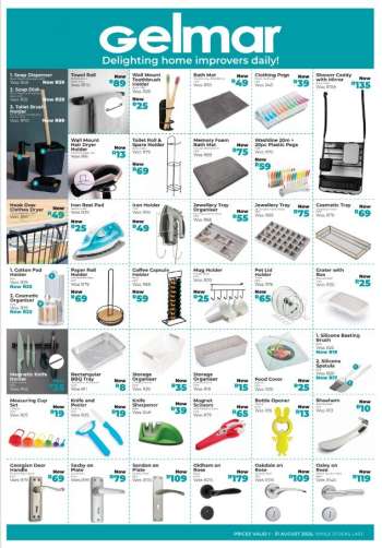 Gelmar catalogue  - 01/08/2025 - 31/08/2025.
