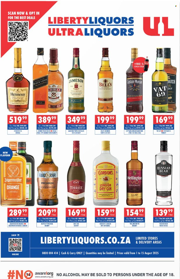 Liberty Liquors specials - 01/08/2025 - 15/08/2025. Page 1