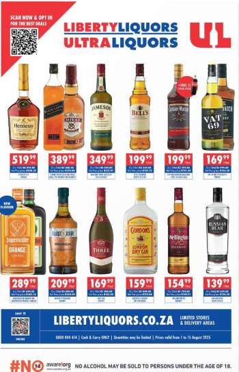 Liberty Liquors catalogue  - 01/08/2025 - 15/08/2025.