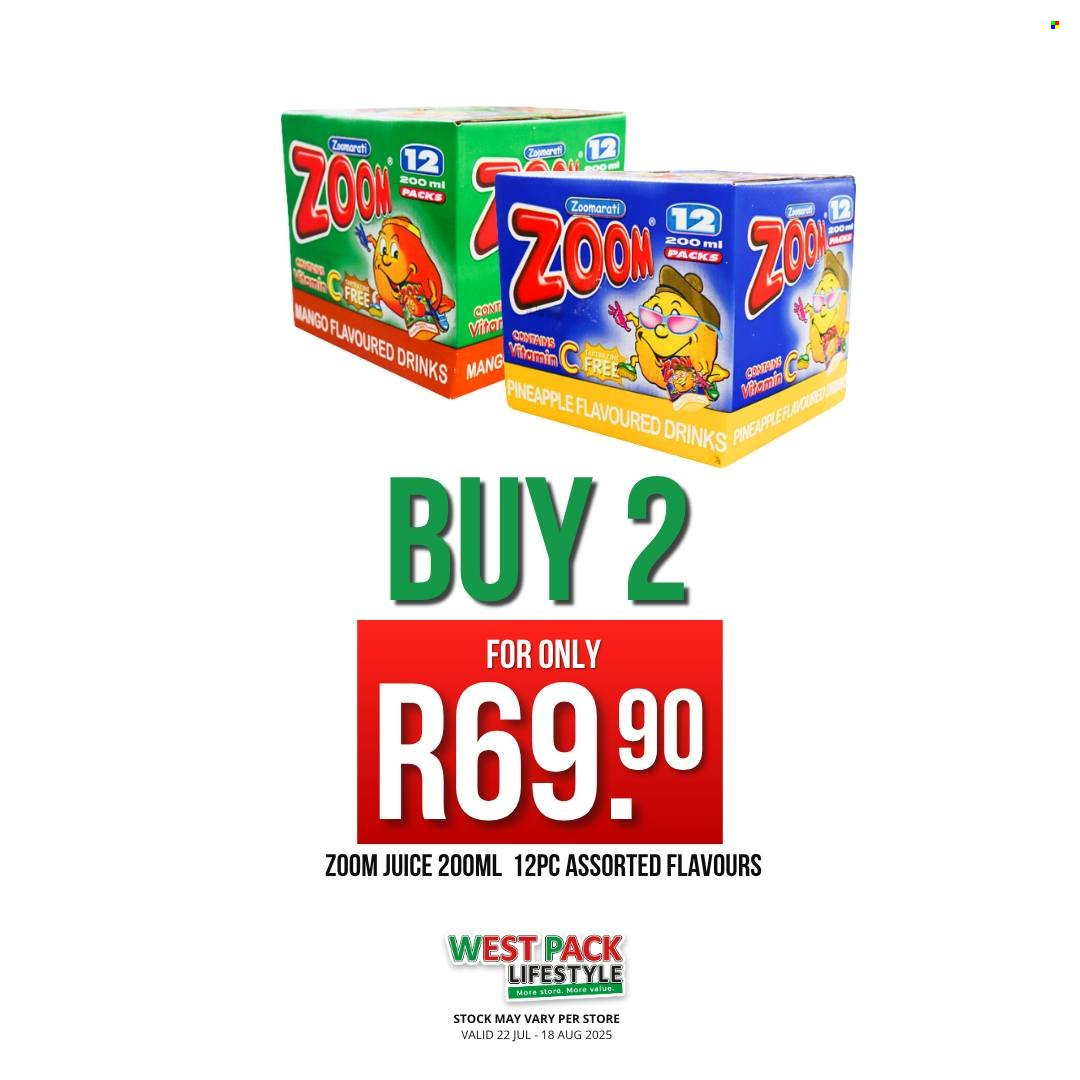 West Pack Lifestyle specials - 22/07/2025 - 18/08/2025. Page 1