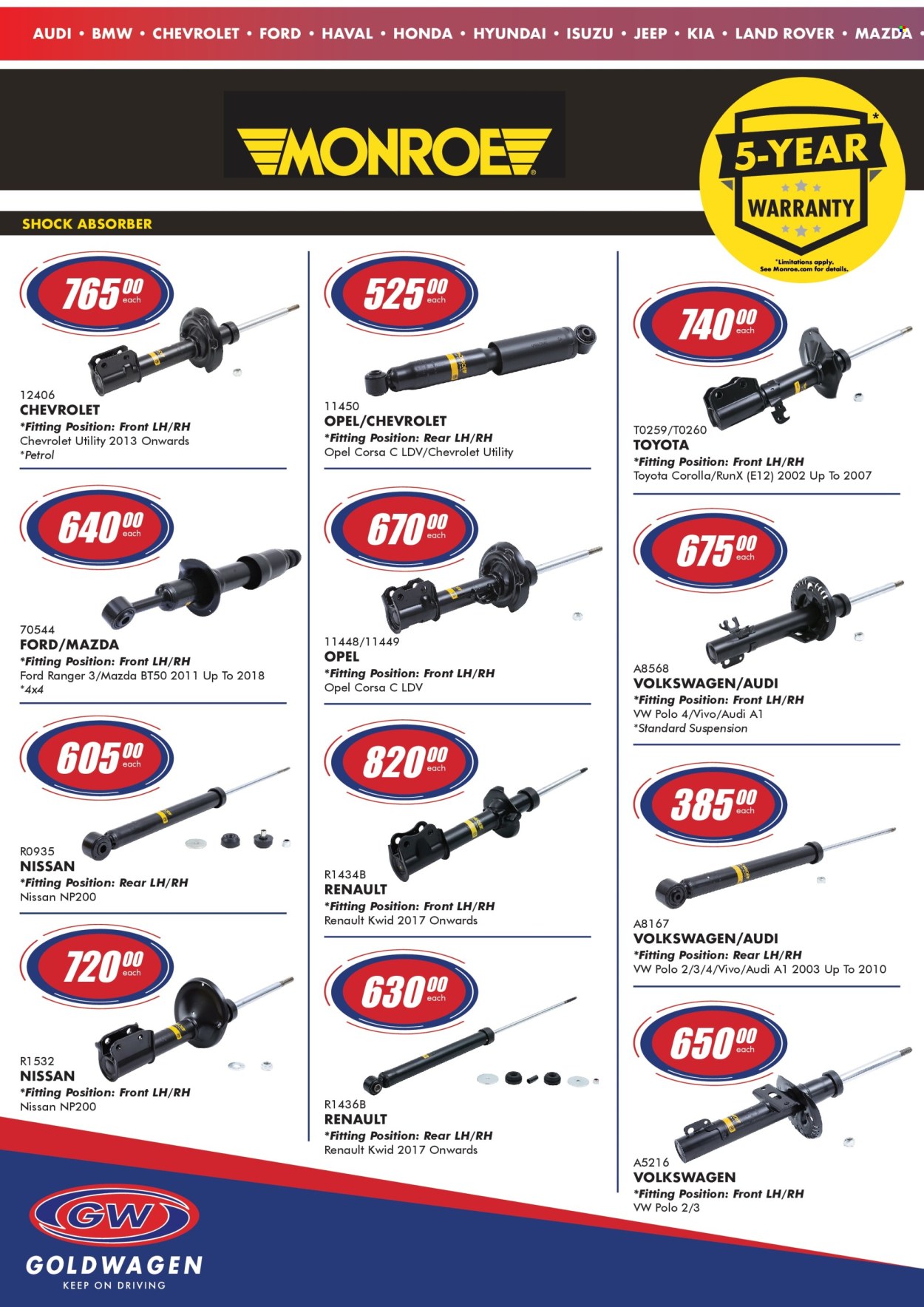 Goldwagen specials - 01/08/2025 - 01/08/2025. Page 10
