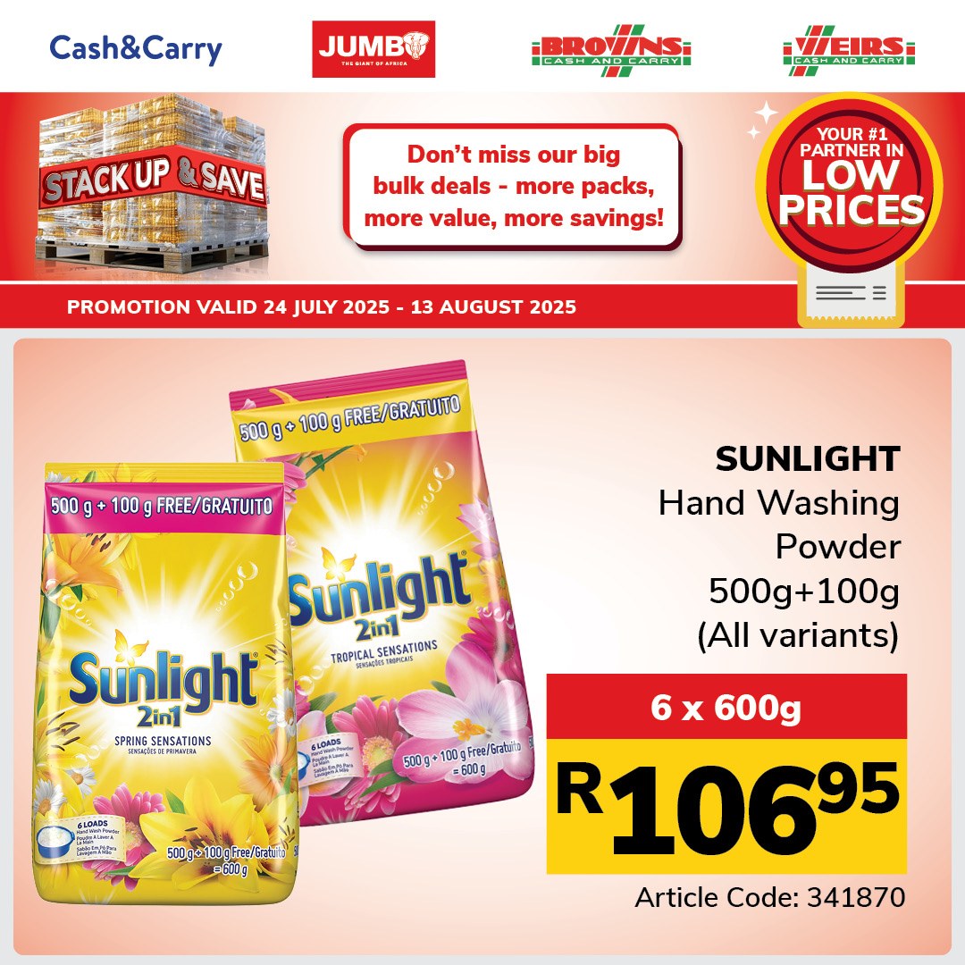 Jumbo Cash & Carry specials - 24/07/2025 - 13/08/2025. Page 8