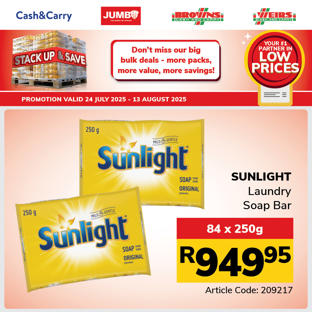 Jumbo Cash & Carry specials - 24/07/2025 - 13/08/2025. Page 9