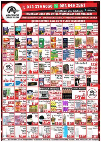 Advance Cash & Carry catalogue  - 31/07/2025 - 05/08/2025.