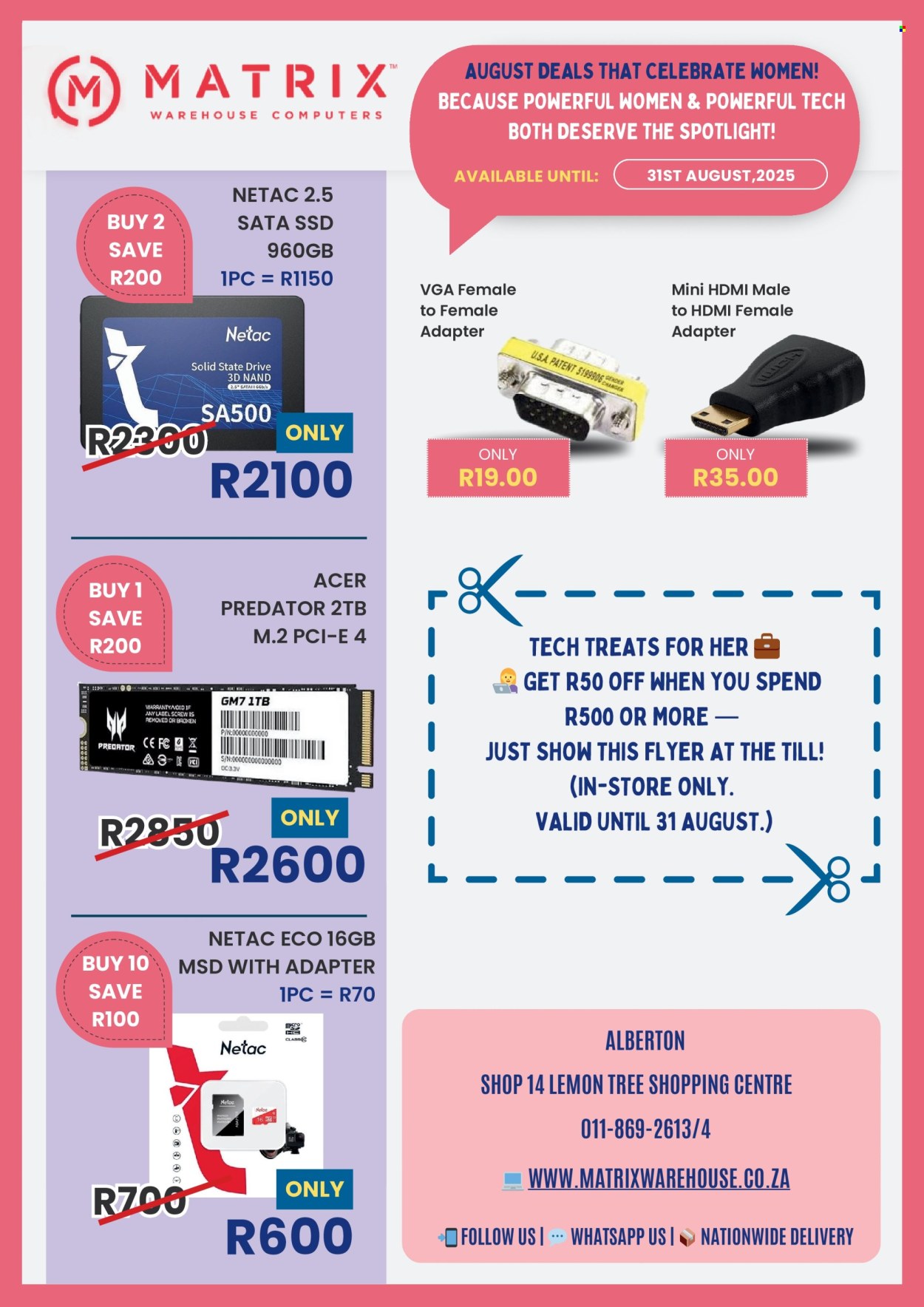 Matrix Warehouse specials - 01/08/2025 - 31/08/2025. Page 2