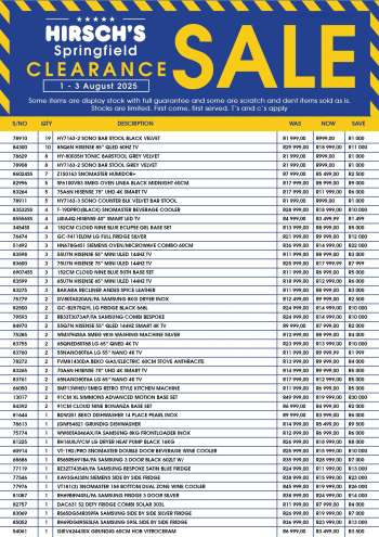 Hirsch's catalogue  - 01/08/2025 - 03/08/2025.