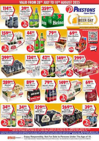 Prestons Liquor Stores catalogue  - 28/07/2025 - 10/08/2025.