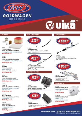 Goldwagen catalogue  - 01/08/2025 - 30/09/2025.