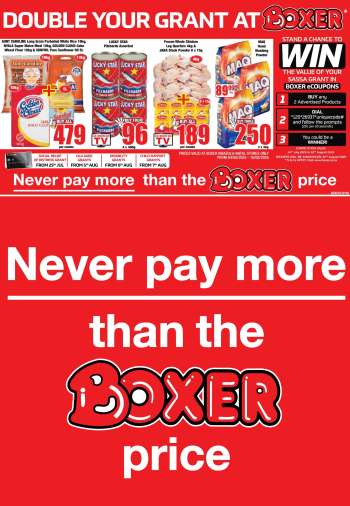Boxer catalogue  - 04/08/2025 - 10/08/2025.