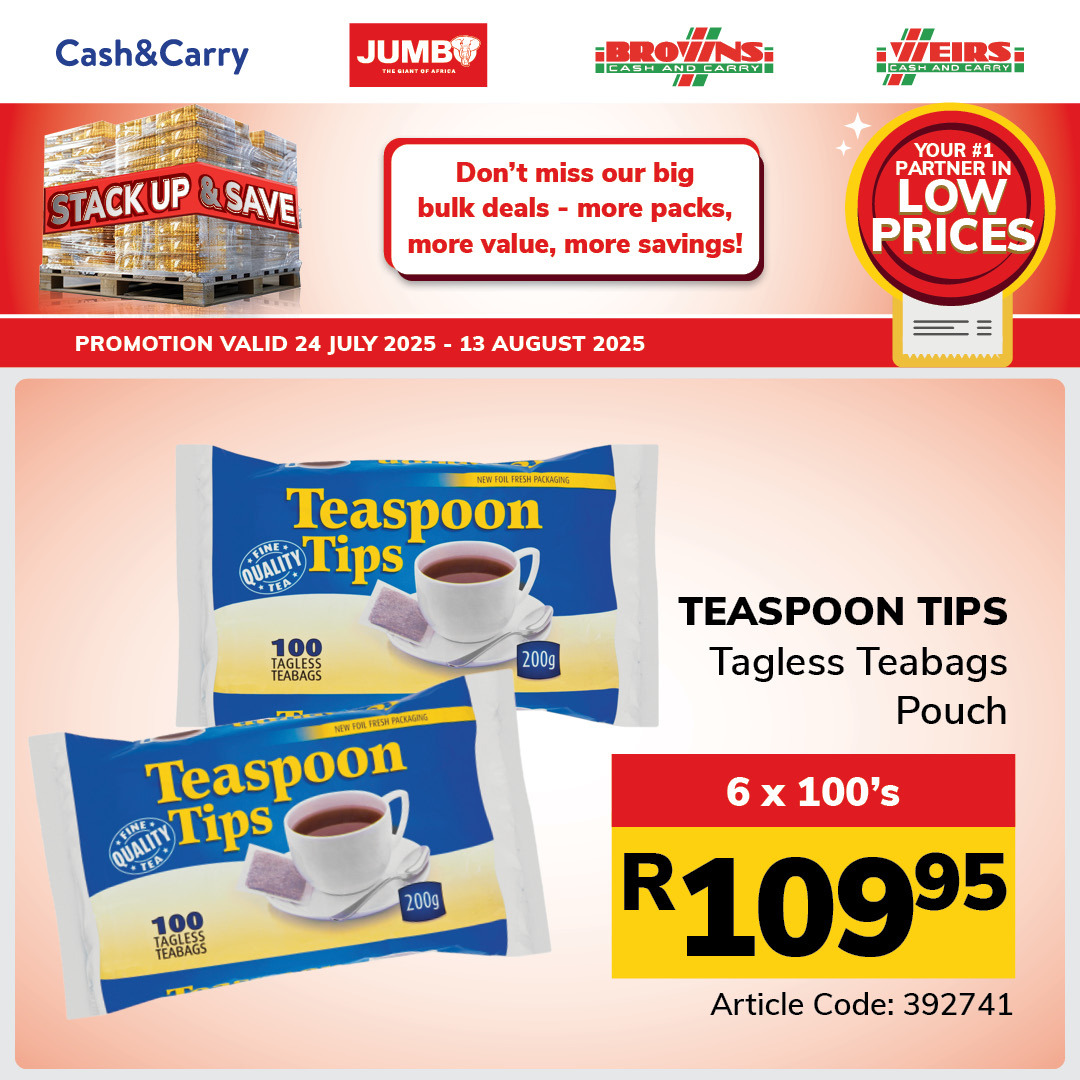 Jumbo Cash & Carry specials - 24/07/2025 - 13/08/2025. Page 1