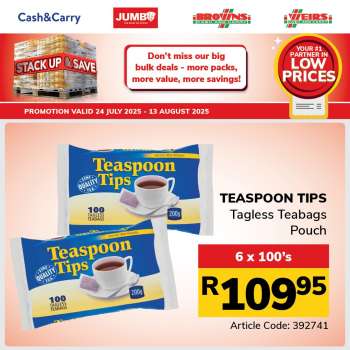 Jumbo Cash & Carry catalogue  - 24/07/2025 - 13/08/2025.