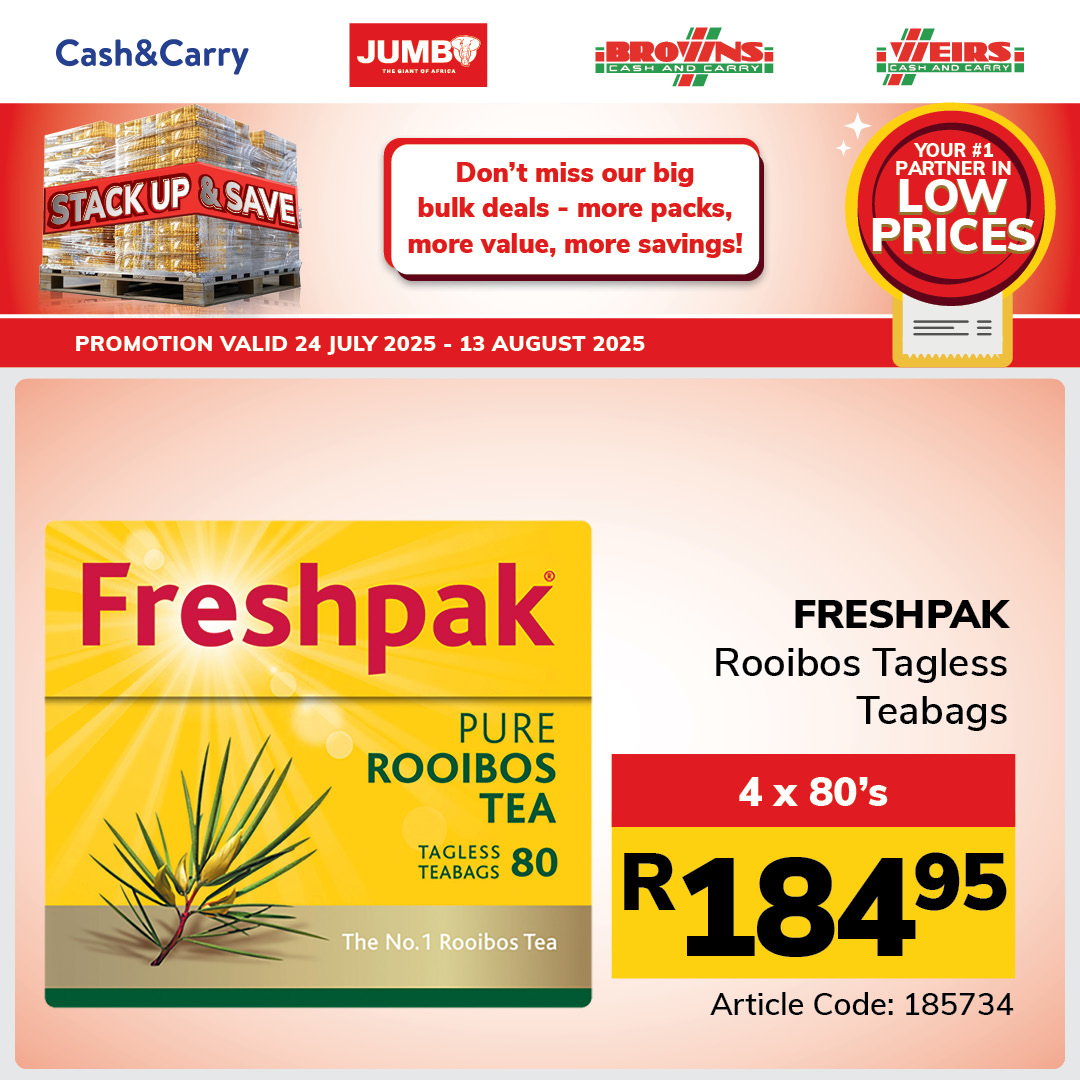 Jumbo Cash & Carry specials - 24/07/2025 - 13/08/2025. Page 6
