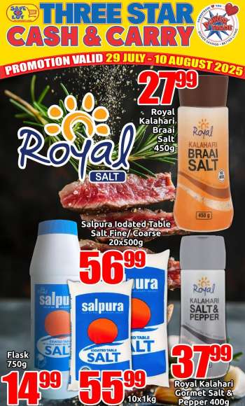 Three Star Cash and Carry catalogue  - 29/07/2025 - 10/08/2025.