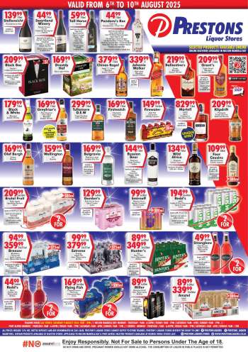 Prestons Liquor Stores catalogue  - 06/08/2025 - 10/08/2025.
